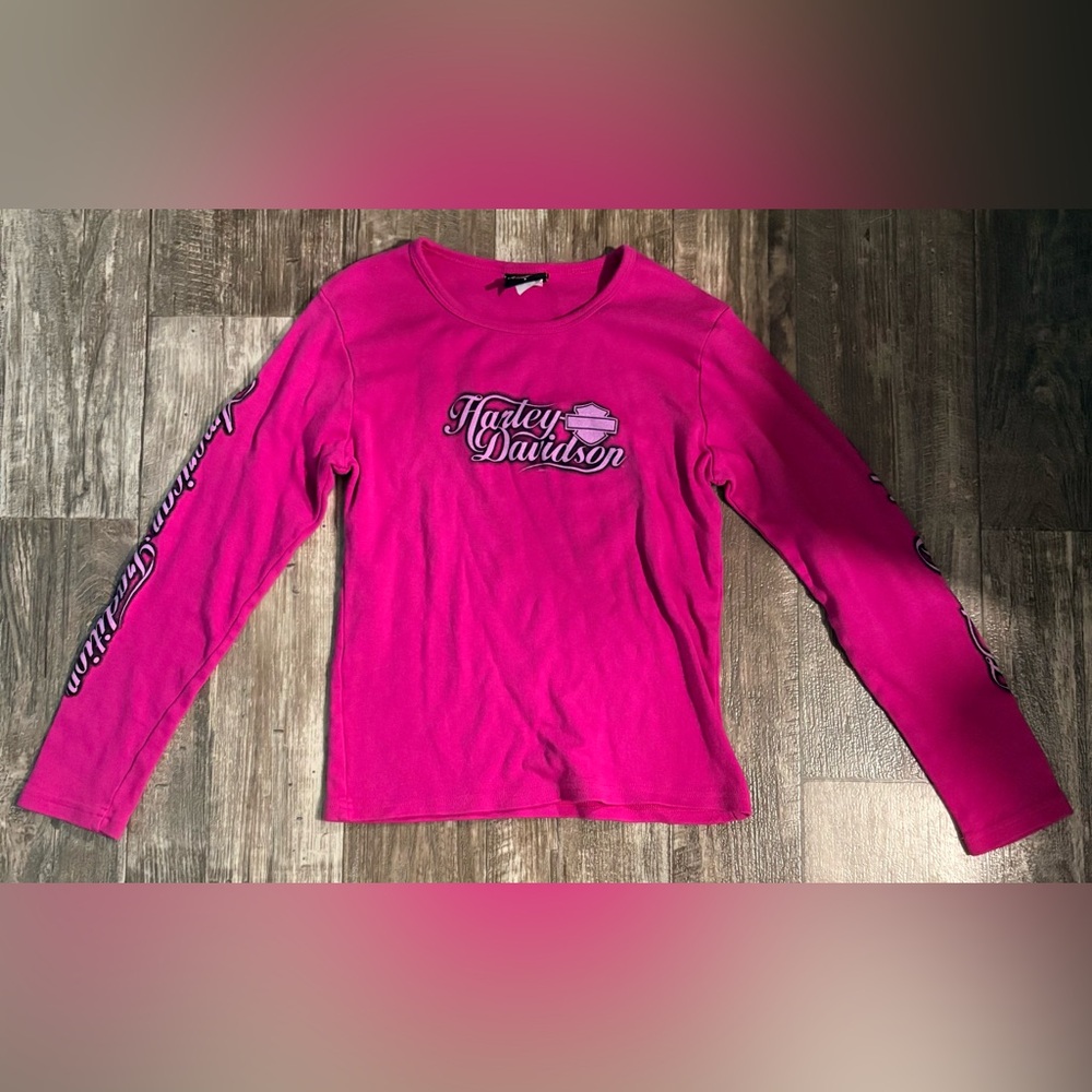 Harley-Davidson Women’s Fuchsia Long Sleeve Tee
